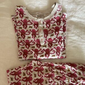Roller Rabbit Pink Monkey Pajamas